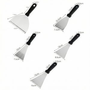 stainless steel cooking spatula set