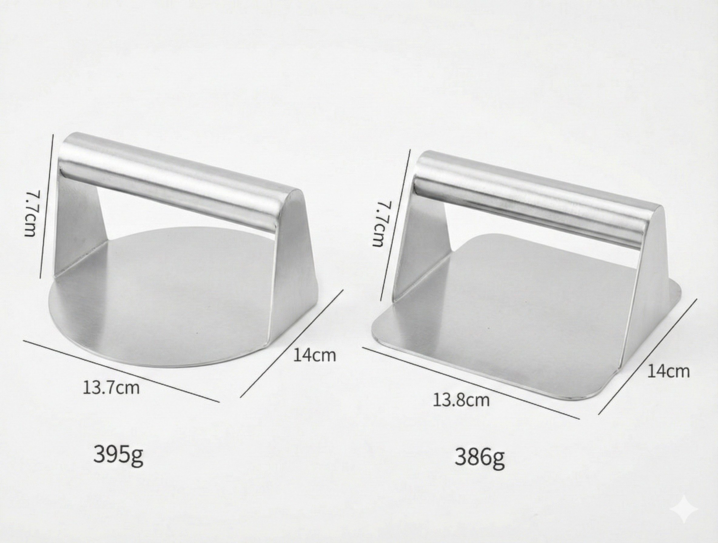 stainless steel meat press & grill weight