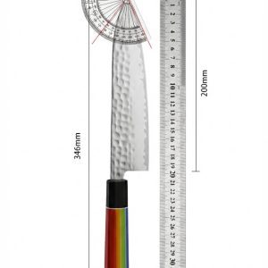 rainbow g10 triple steel chef’s knife